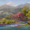 Along there Animas pastel painting
