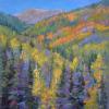 Autumn Cascade Creek pastel